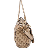 Gucci GG Monogram Bamboo Handbag