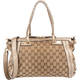Gucci GG Monogram Bamboo Handbag