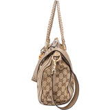 Gucci GG Monogram Bamboo Handbag