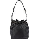 Louis Vuitton Noir Epi Leather Sac Noe Petit Shoulder Bag