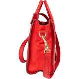Céline Red Leather Luggage Handbag