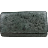 Louis Vuitton Green Taiga Leather Keyholder