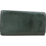 Louis Vuitton Green Taiga Leather Keyholder