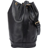 Louis Vuitton Noir Epi Leather Sac Noe Grande Shoulder Bag