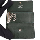 Louis Vuitton Green Taiga Leather Keyholder