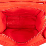 Céline Red Leather Luggage Handbag