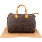 Louis Vuitton Canvas Monogram Speedy 30 Handbag