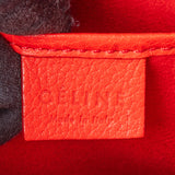 Céline Red Leather Luggage Handbag