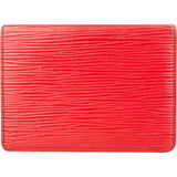 Louis Vuitton Rouge Epi Leather Cardholder