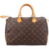 Louis Vuitton Canvas Monogram Speedy 30 Handbag