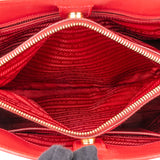 Prada Red Saffiano Leather Galleria Handbag