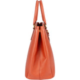 Prada Orange Saffiano Leather Parabole Handbag