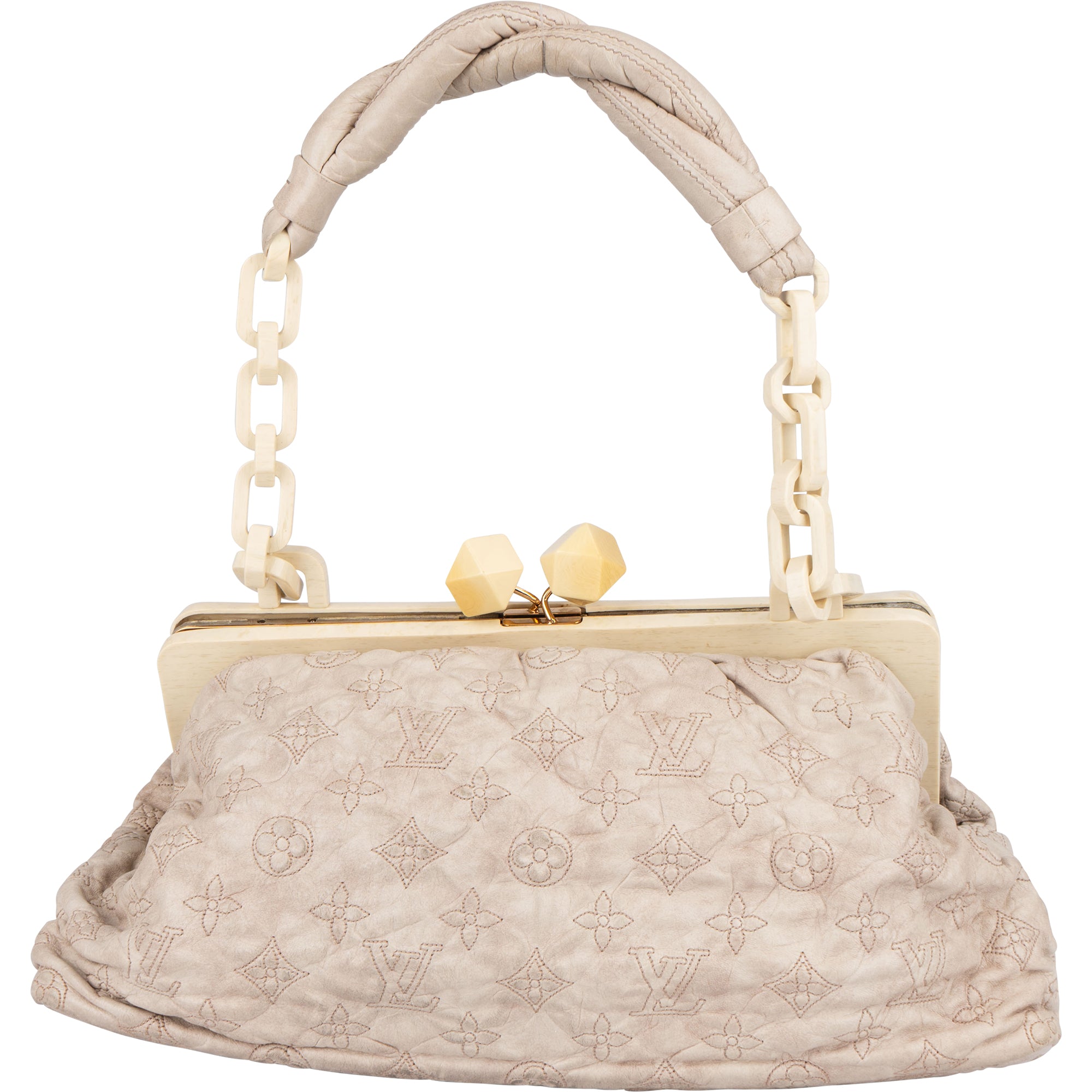 Louis Vuitton Leather Monogram Olympe Shoulder Bag - vintageandkickz