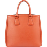 Prada Orange Saffiano Leather Parabole Handbag