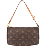 Louis Vuitton Canvas Monogram Pochette Accessoire Handbag