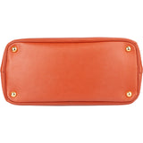 Prada Orange Saffiano Leather Parabole Handbag