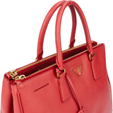 Prada Red Saffiano Leather Galleria Handbag