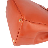 Prada Orange Saffiano Leather Parabole Handbag