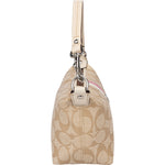 Coach Canvas Monogram Stripe Handbag - vintageandkickz