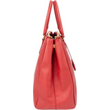 Prada Red Saffiano Leather Galleria Handbag