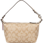Coach Canvas Monogram Stripe Handbag - vintageandkickz