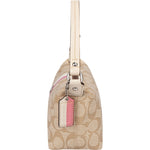 Coach Canvas Monogram Stripe Handbag - vintageandkickz