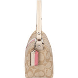 Coach Canvas Monogram Stripe Handbag - vintageandkickz
