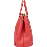 Prada Red Saffiano Leather Galleria Handbag