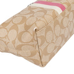 Coach Canvas Monogram Stripe Handbag - vintageandkickz