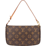 Louis Vuitton Canvas Monogram Pochette Accessoire Handbag