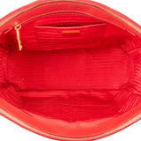 Prada Red Saffiano Leather Galleria Handbag