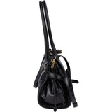 Prada Black Leather Triangle Bonnie Shoulder Bag