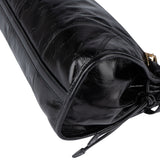 Prada Black Leather Triangle Bonnie Shoulder Bag