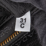 Prada Black Leather Triangle Bonnie Shoulder Bag