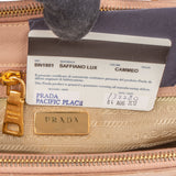 Prada Pink Saffiano Leather Galleria Handbag