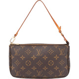 Louis Vuitton Canvas Monogram Pochette Accessoire Handbag