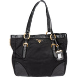 Prada Black Nylon Zipper Handbag