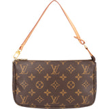 Louis Vuitton Canvas Monogram Pochette Accessoire Handbag