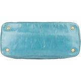 Prada Bleu Leather Vitello Handbag