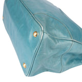 Prada Bleu Leather Vitello Handbag
