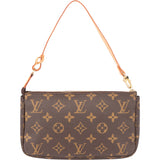 Louis Vuitton Canvas Monogram Pochette Accessoire Handbag