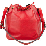 Louis Vuitton Rouge Epi Leather Sac Noe Petit Shoulder Bag