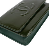 Chanel Patent Caviar Leather CC Wallet On Chain Crossbody Bag