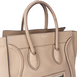 Celine Taupe Leather Luggage Handbag