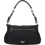 Prada Black Nylon Triangle Shoulder Bag