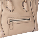 Celine Taupe Leather Luggage Handbag
