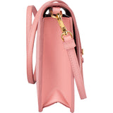 Prada Pink Saffiano Leather Move Wallet On Chain Crossbody Bag