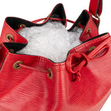 Louis Vuitton Rouge Epi Leather Sac Noe Petit Shoulder Bag