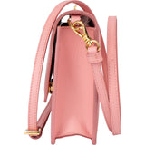 Prada Pink Saffiano Leather Move Wallet On Chain Crossbody Bag