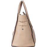 Celine Taupe Leather Luggage Handbag